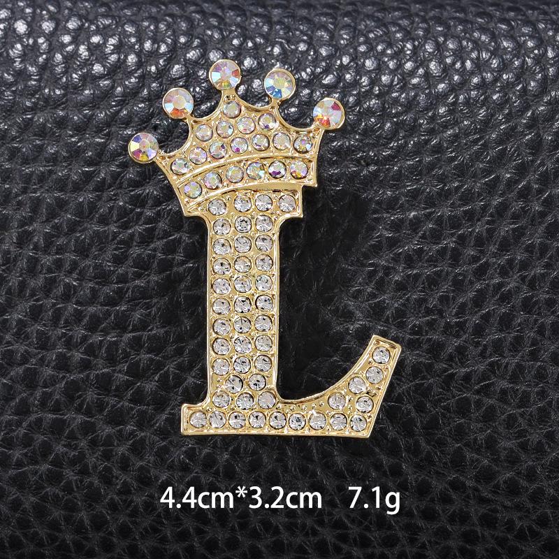 Unisex Versatile English Letter Brooch Lapel Pin for Suits and Clothing