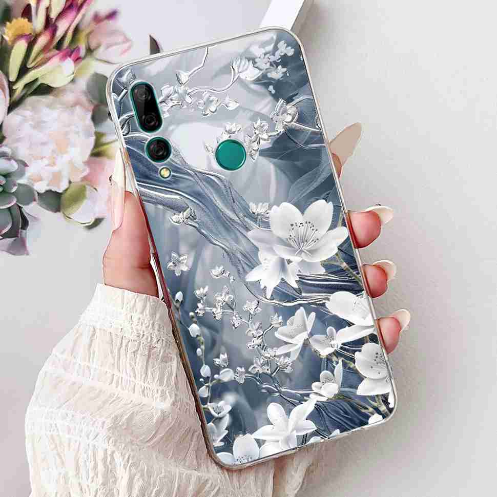 For Huawei Y9 Prime 2019 6.59" Case Cute Balloon Girl Flower Soft Silicone TPU Cover For Huawei Y9Prime 2019 STK-L21 Phone Shell