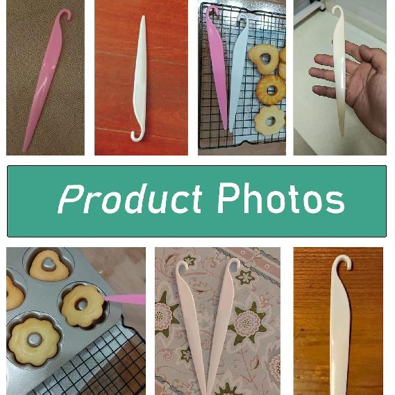 4 Pack Cake Stripping Knife Scraper Cookie Demoulding Knives Release Cakes from Metal Pans Plastic Butter Cream Scrapers for DIY Baking Bakeware