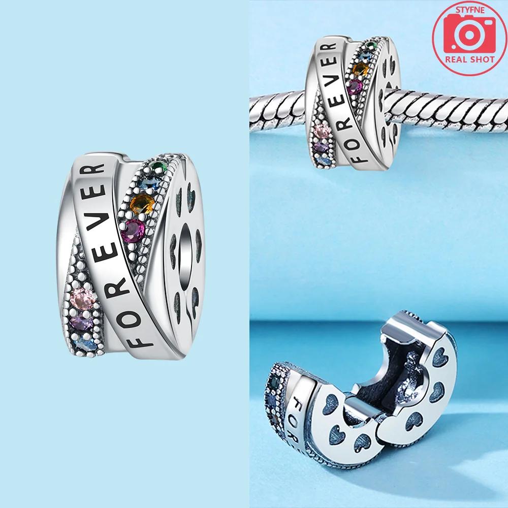 Copper Original Zircon Star Moon Heart Butterfly Pet Cat Paws Charms Beads Fit Bracelet Jewelry Women Diy Anniversary Gift