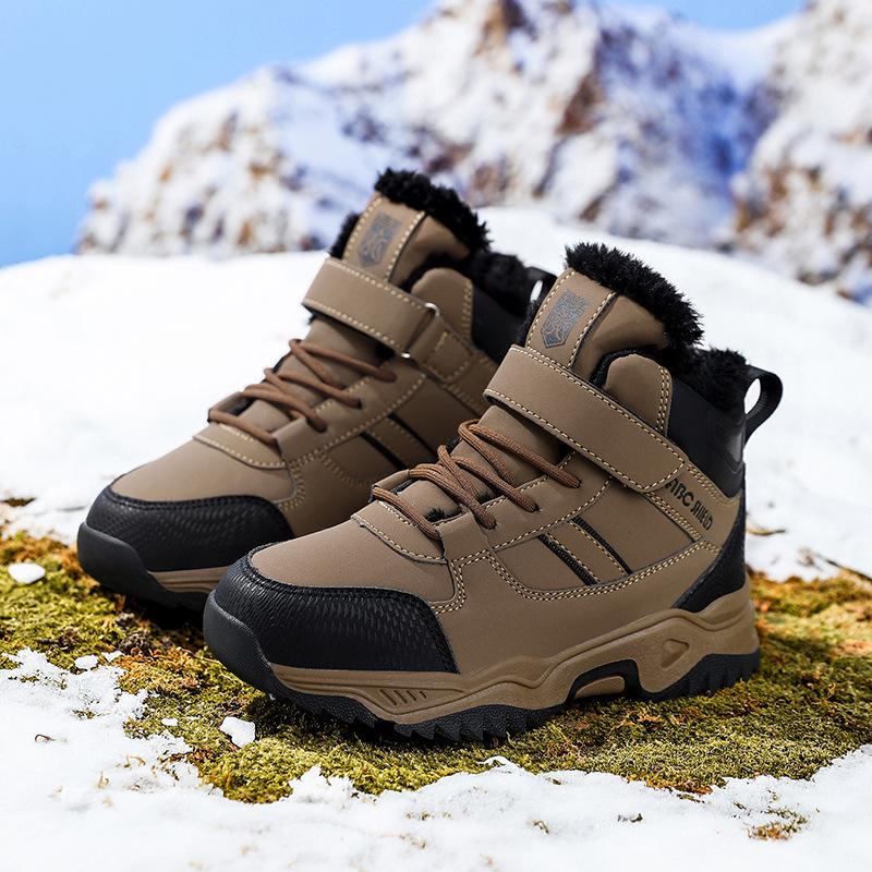 2025 Winter Kids  Snow Boots and Unisex Warm Cotton Travel Shoes 35