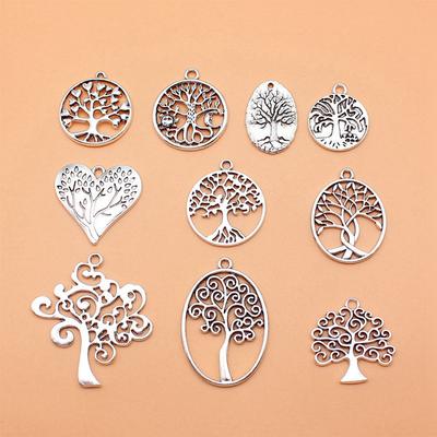 Charms Plant Mixed Set Pendants Vintage Jewelry Supplies QC101