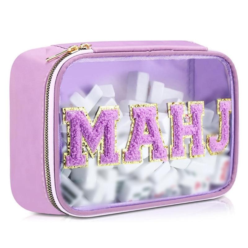 Multipurpose Big Visible Makeup Storage Bag With Letter Features Suitable For Bathroom Travel And Home Use