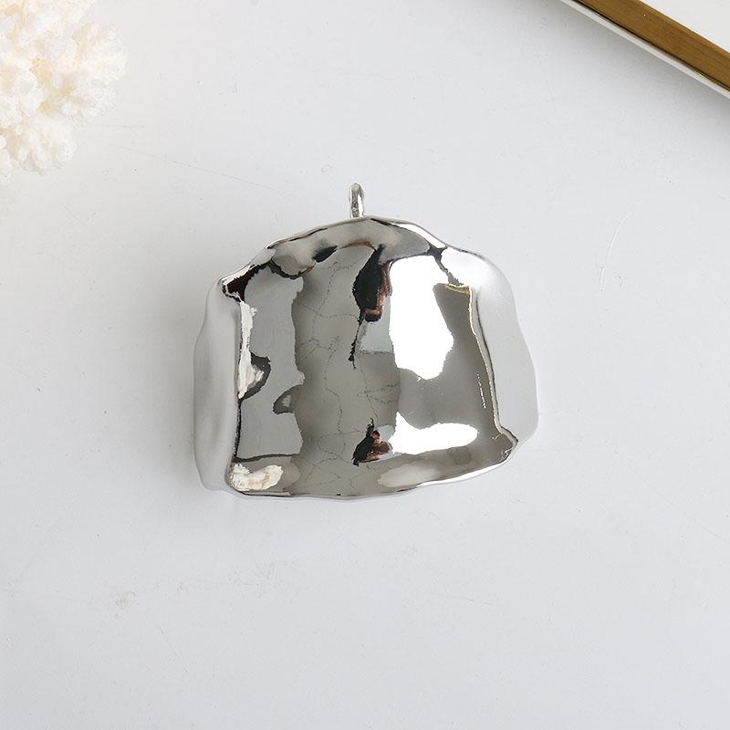 

2024 корейская металлическая нерегулярная вогнуто-выпуклая вставка из лавы шпилька для женщин ретро высококачественный держатель для хвоста шпилька головной убор серебряный