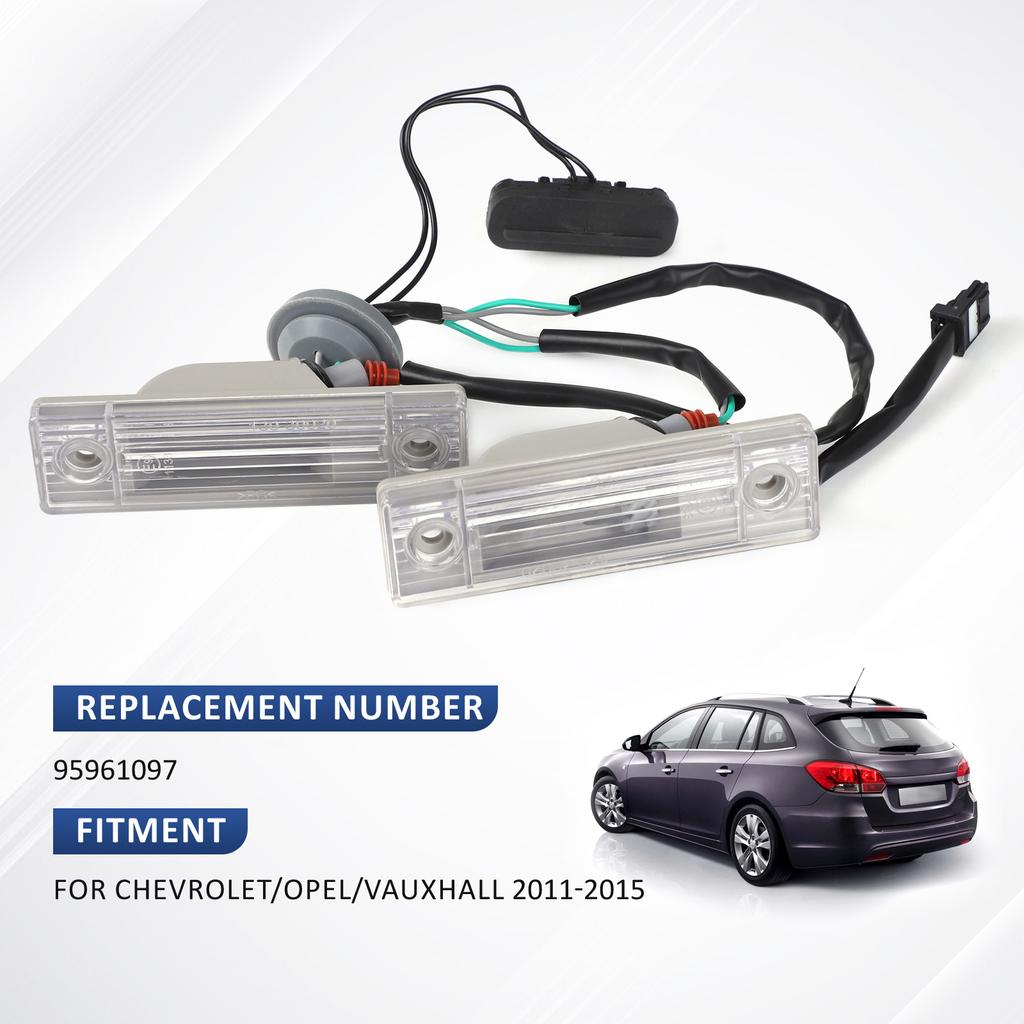 95961097 Car Trunk Release Switch for Chevrolet Chevy Cruze Orlando Rear CaLicense Plate Light Lamp Lock Tailgate Lid Button