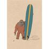 Funny Surfing Animal Retro Posters Canvas Painting Sloth Bear Panda Wall Art Picture for Modern Child Room Home Decor Art Gift