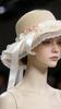 Summer Straw Hat With Lace Bow And Wide Brim For Sun Protection And Beach Vacation