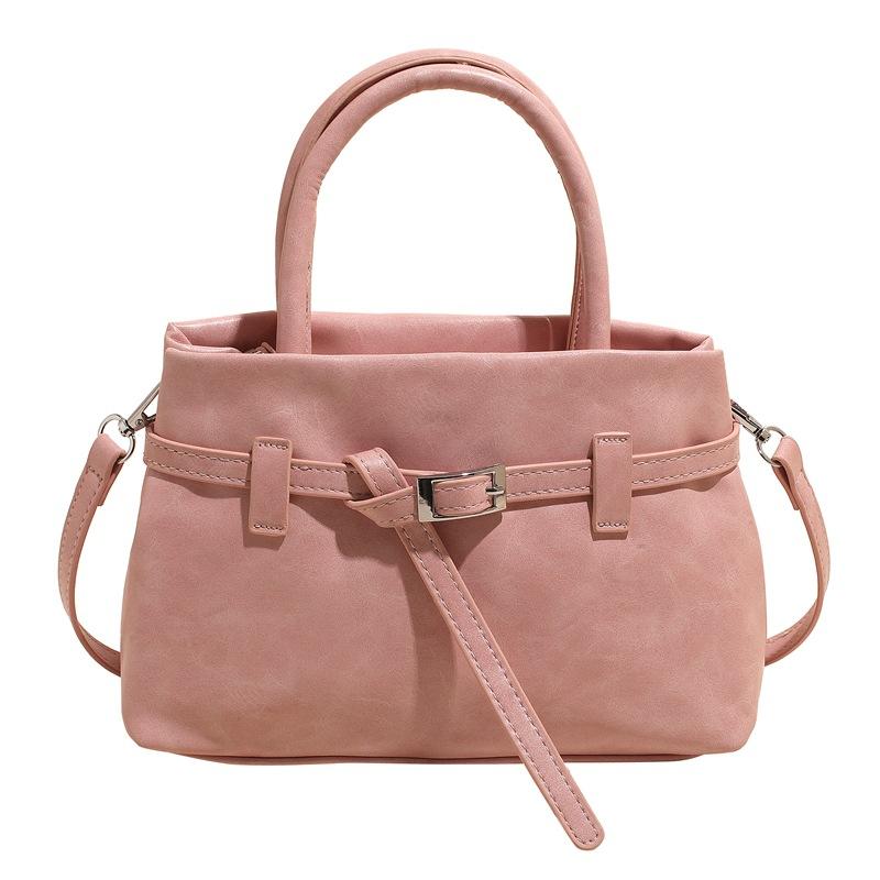 

Новая весенне-летняя модная темпераментная повседневная сумка для работы, нишевый дизайн, универсальная наплечная сумка-мессенджер розовый