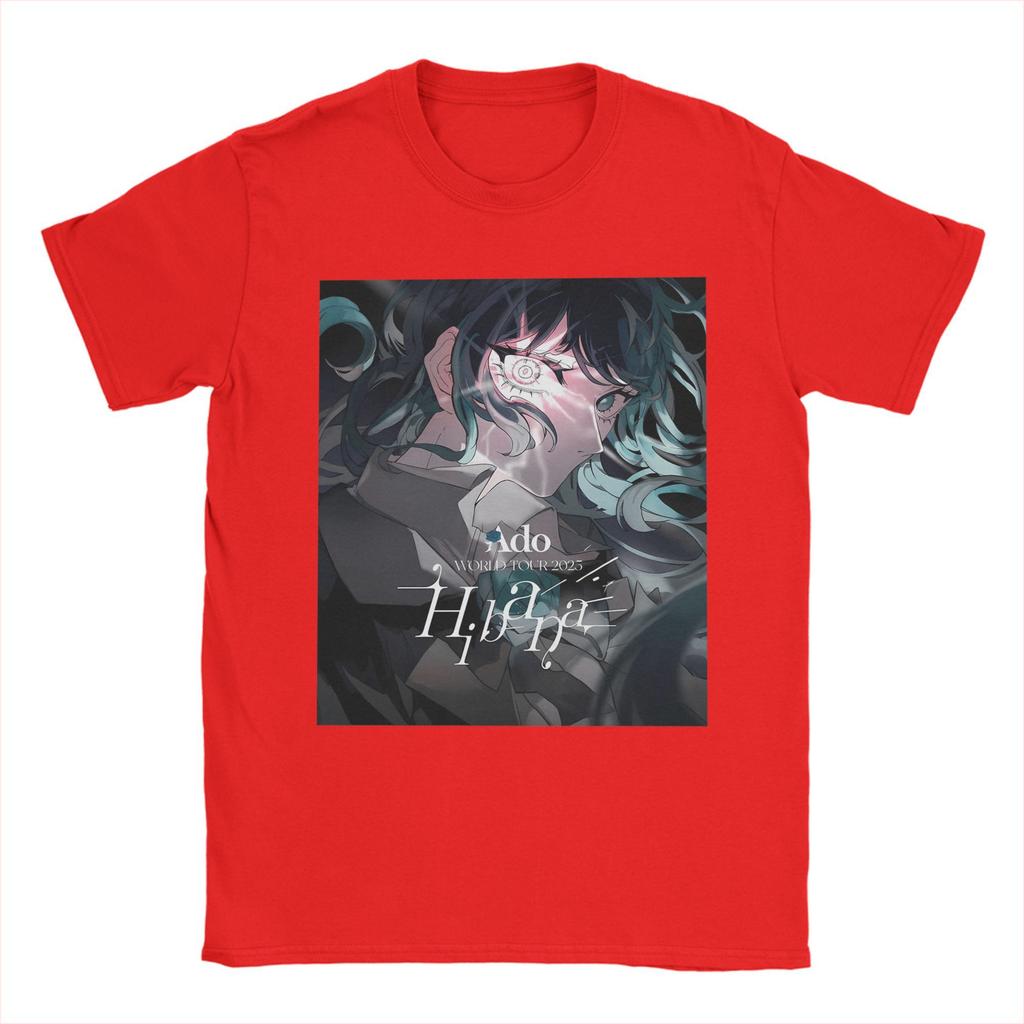 Fashion Ado WORLD TOUR 2025 Hibana  T Shirt For Unisex  Cotton Tee Shirt Short Sleeve Clothes