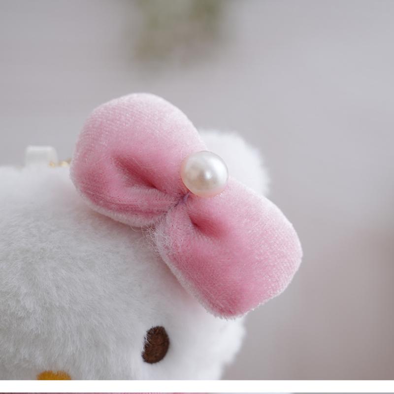 1Pcs Camera Skirt Doll Kt Cat Keychain 18Cm Girl Long Legs Hello Kitty Plush Pendant Bag Hanging Decoration Holiday Gift
