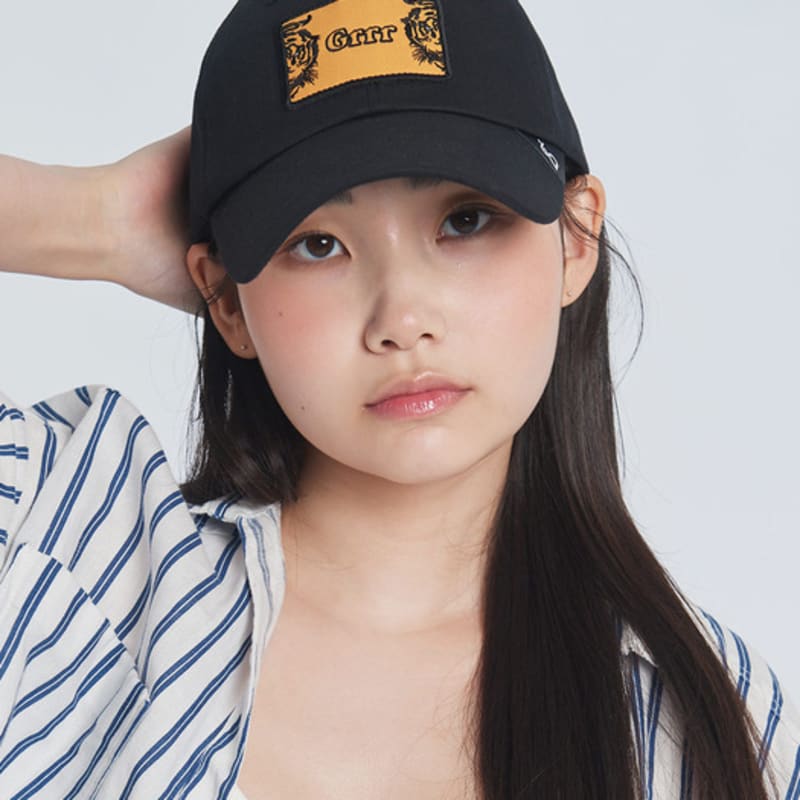 

BLACK SANDS Animal Wappen Tiger Ball Cap (2 colors) BLACK_2