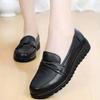 Women's Shoes Waterproof Soft Leather Casual Shoes Comfortable Slip-On Women Loafers Walking Flat Shoes Mom Flats Zapatos Mujer