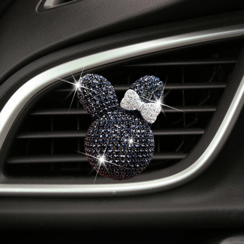 

Car Rhinestone Air Vent Perfume Clip Bunny Design Freshener Decoration Ornaments StyleA
