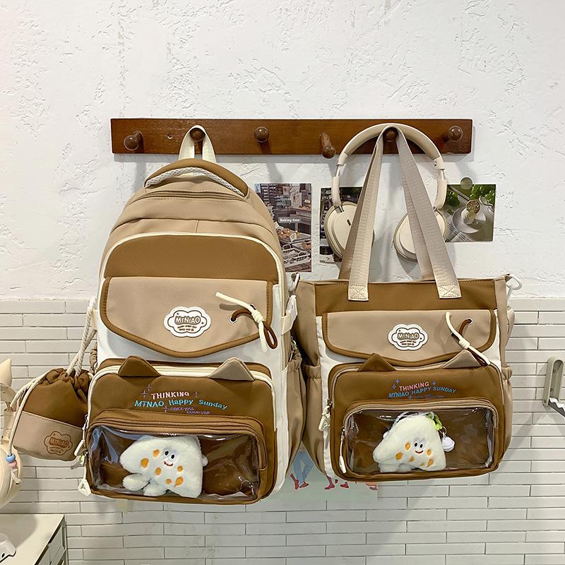 School Bag High Value Ins Junior High School Girls High School Students Large Capacity Cute Pain Dopamine Back