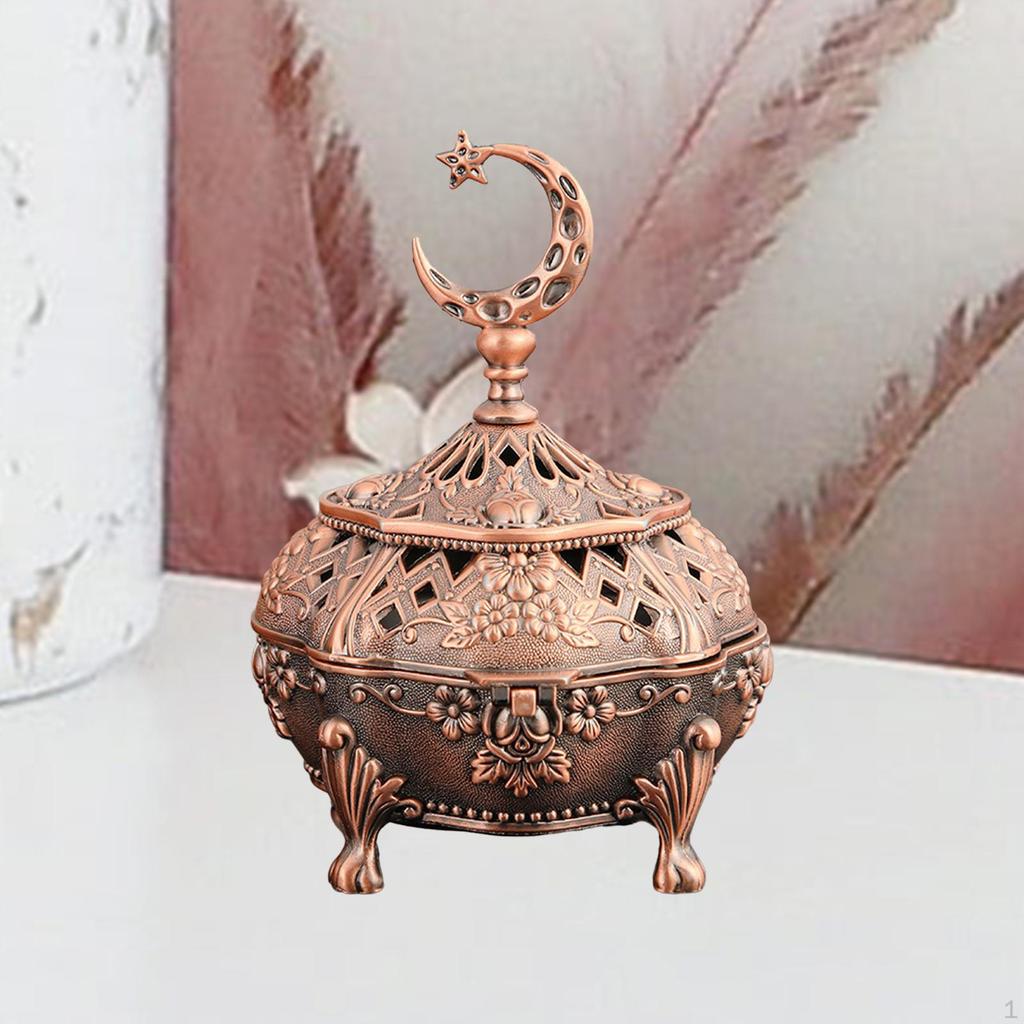 Alloy Incense Burner Aroma Holder Sturdy Base Exquisite Workmanship Bowl Censer