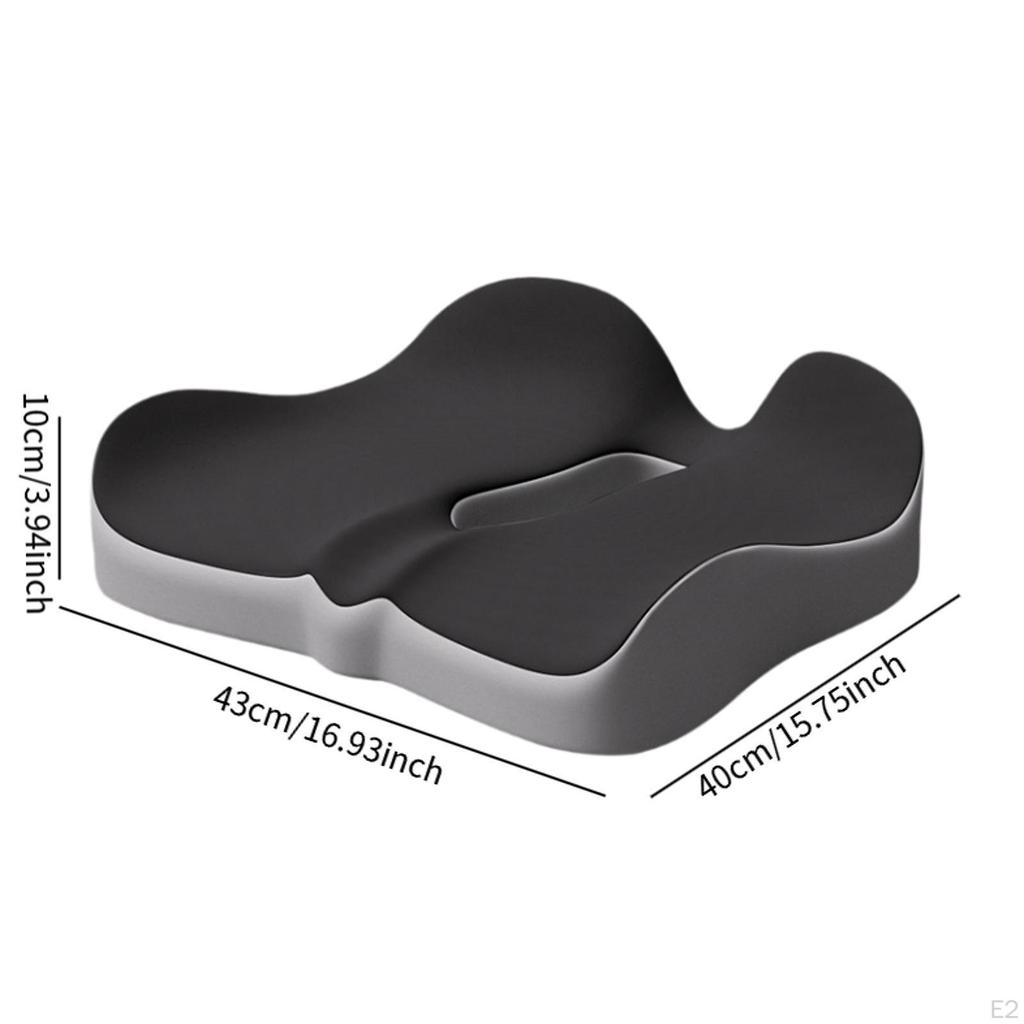 Memory Foam Seat Cushion Chair Pillow Ergonomic Sitting Pad for Car