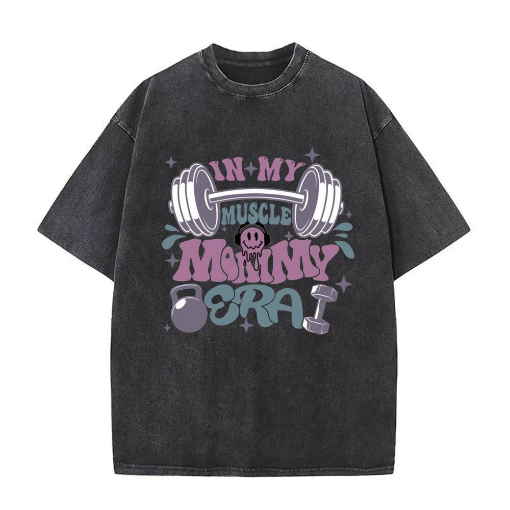 Lifting ist meine Therapie Fitnessstudio Fitness Pumpenabdeckung T-Shirt Herren Damen Mode Vintgae Gewaschenes T-Shirt Männlich Kunst Ästhetisch Kurzarm