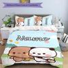 3pcs Yier BuBu Bear3 Cover Set - Personalized Name, HD Printed Bedding with 1 Cover and 2 Pillowcases - Perfect for Home Decor, Easy Care