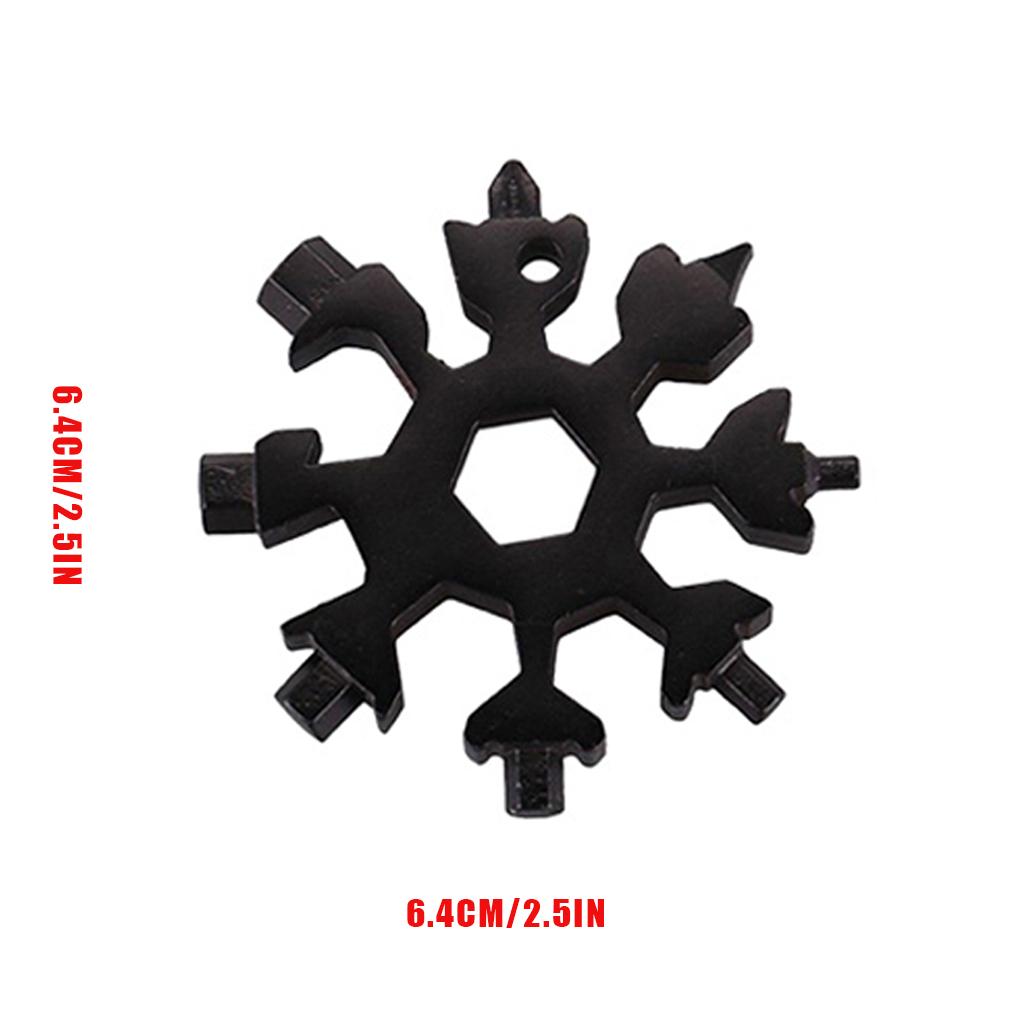 18 Inch 1 Snowflake Wrench Tool Wrench Key Multi\-function Camp Outdoor Survival Tool Screwdriver