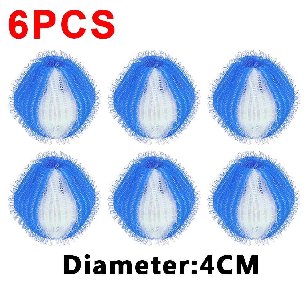 6/1pcs Washing Machine Filter Floating Lint Hair Remover Catcher Reusable Laundry Balls Dirty Collection Fluff Cleaning Balls