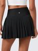 CRZ YOGA Tennis with Inner High Size M Skirt/Golf Skirt, Pleated, Shorts, A-Line, Waist, Pockets, Tennis/Golf Wear, Black,