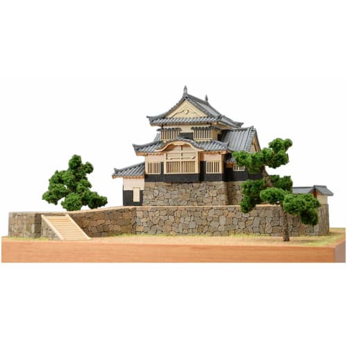 Woody Joe 1/150 Bitchu Matsuyama Castle Wooden Model Assembly Kit