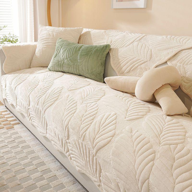 1pc Non -Slip Sofa Towel Dog Pet Sofa Cushion Winter Thicken Plush Corner Sofa Cover Sectional Chaise Longue Couch Mat Multi -Size