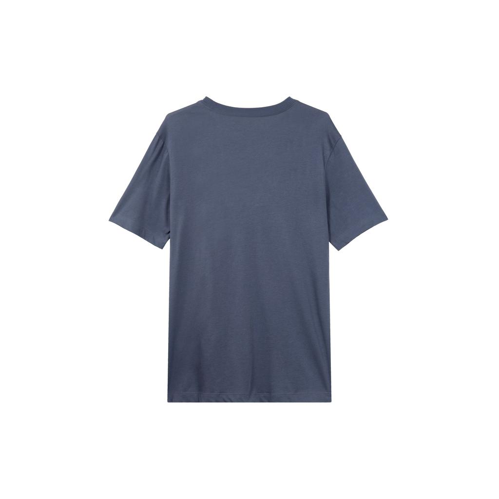 Nike T-shirt Girocollo Logo Colore Unico Heritage Uomo Top Blu DM5440-437