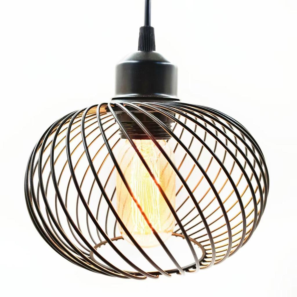 Retro Industrial Style Iron Wire Geometric Lampshade
