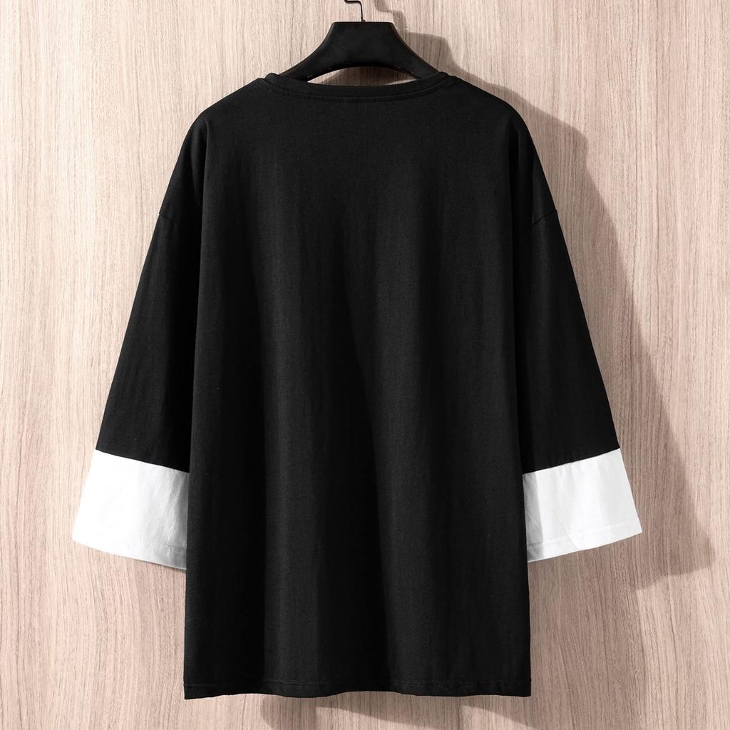 KOTRBOY Summer Clothes Sleeve Clothing Cotton Lightweight Soft Silhouette Stylish Fashion Popular Short Sleeve Large Size Cut and Sewn Men's T-Shirt