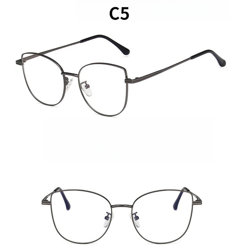 Damenbrille, Katzenaugen-Metallbrille.