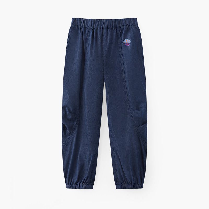 [Anti-Fading] Mqd Children s Clothing Boys  Denim Anti-Mosquito Pants Summer New Style Children s Loose Casual Pants Deep cowboy Blue 110