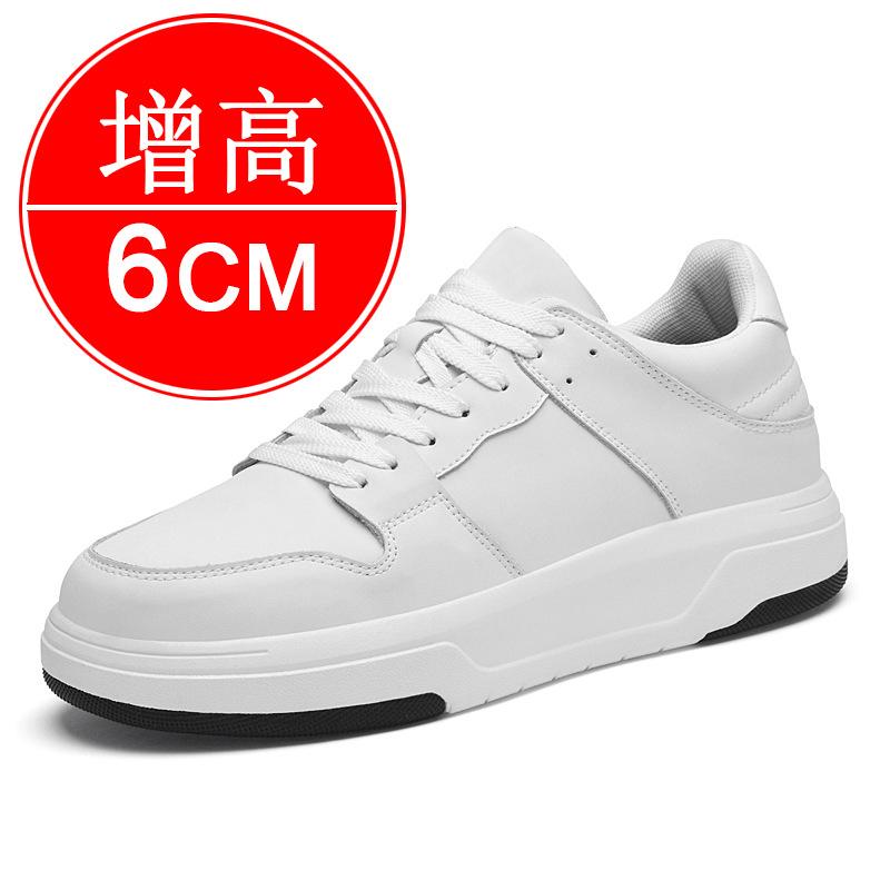 Genuine Leather Men Elevator Shoes Heightening Sneakers for Men 6cm 8cm Breathable Height Increased Shoes for Man Sports Shoes