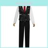 Traje de Cosplay Ishmael de Limbus Company con Camisa Corbata Cinturón Para Juego de Rol