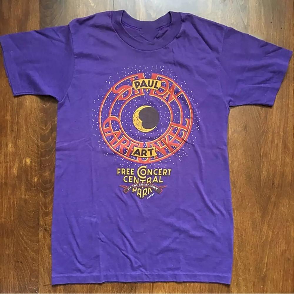 Simon and Garfunkel Live In Concert Paul Art  Full Size S-5XL Unisex T-Shirt XXXL