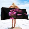 Lightweight Thin Beach Towel Plum Bossom Flower Oversized Microfiber Sand Free Towels Quick Dry Travel Camping Beach Accessories
