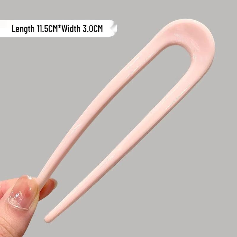 

Elegant U-Shaped Chinese Hairpin for Women - Ancient Style Updo Tool