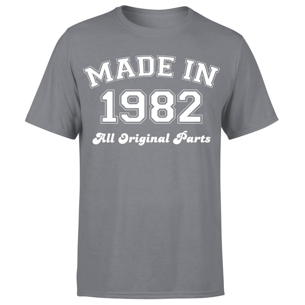 Made in 1982 All Original Parts TShirt 43rd Birthday Unisexs Gift Ideas
