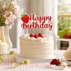 Strawberry Themed Birthday Party Topper Decoration for Dessert