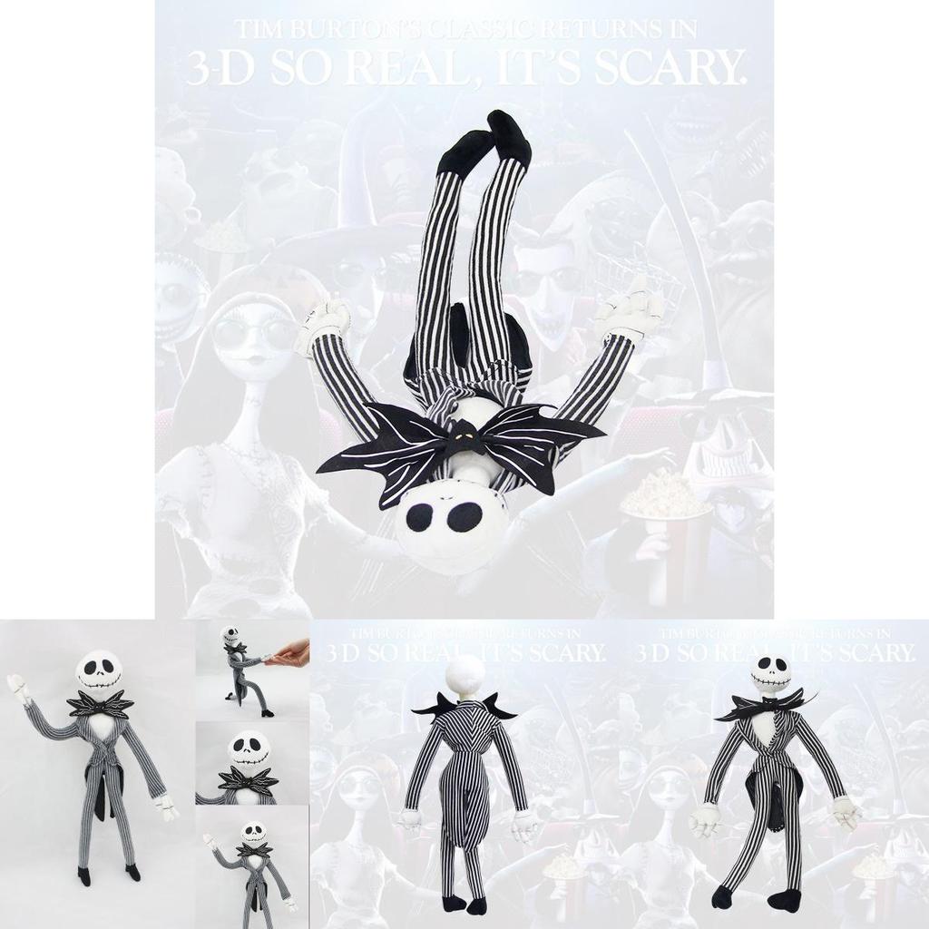 Disney The Nightmare Before Christmas Jack Skellington Plush Doll Soft And Cuddly 50cm Toy