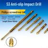 Ti-Gold Plated Magnetic Anti-Slip Phillips Screwdriver Bit – Wear & Impact Resistant