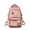 Nylon Large Capacity Dual Shoulder Backpack For College Students With Breathable Cushion Straps