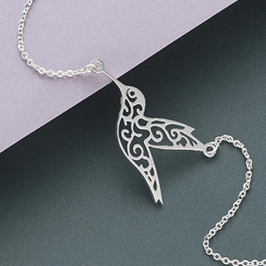 Kinitial Stainless Steel Hollow Hummingbird Bird Bracelet Wedding Gift Women Fashion Couple Bracelets Adjustabele Animal Jewelry
