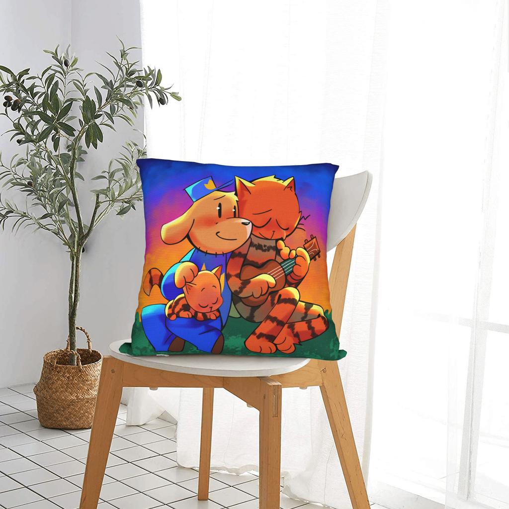 Pillow Case Dog Man Dogman Comic Soft Pillow Cover For Living Room Chair Funny Pillowcases