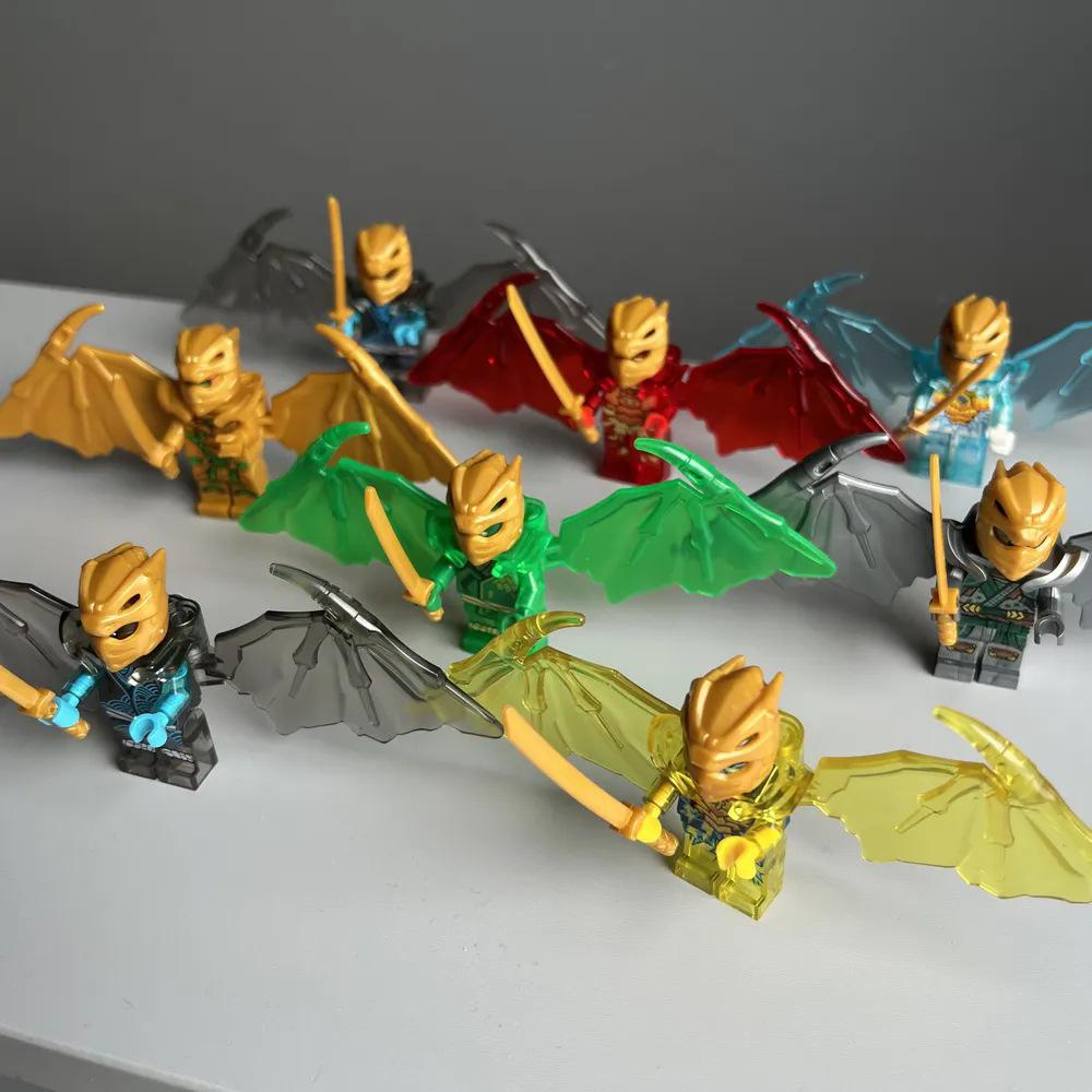 Fantasy Shadow Building Block Villain Flying Wings Assembly Toy Set Bag