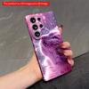 2DFlat Samsung Phone Case Pink Cat Dream Glow Applicable To Galaxy S23 S24 S25ULTRA S26 A12 A14 A15 A16 A54 A55