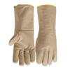 Cowhide Welding Gloves with 15cm Extended Wrist Cover for Added Protection During High Temperature Metal Fabrication