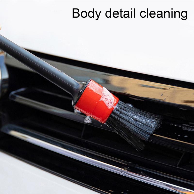Nowy Zestaw 5 sztuk Pędzli do Czyszczenia i Detailingu Samochodu Pędzle do Detailingu Wnętrza Samochodu Do Czyszczenia Kół Desek Rozdzielczych Kratek Wentylacyjnych