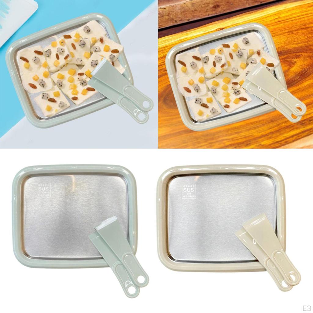 Natychmiastowa Maszynka do Lodów Zimna Płyta z Łopatkami do Kuchni