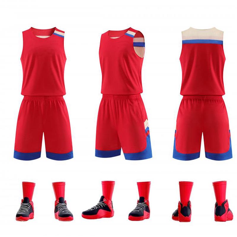 

Мужской быстросохнущий двусторонний баскетбольный комплект - Униформа для командных соревнований. 4XL